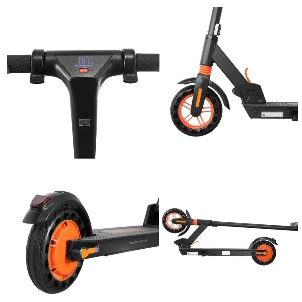 Электросамокат KUGOO S1 6 Ah, до 100 кг, черный