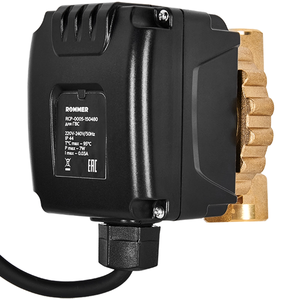 Циркуляционный насос ROMMER COMFORT для ГВС корпус латунь