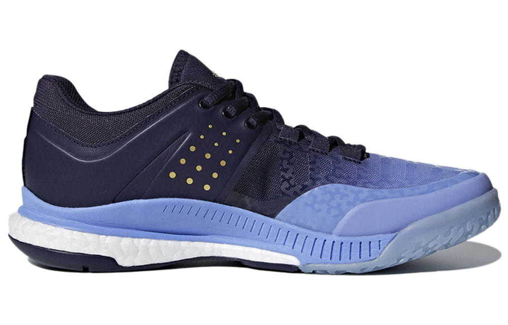 Adidas Crazyflight Comfortable Slip Resistant Abrasion Resistant Low top Running Shoes Men"s Azure Blue