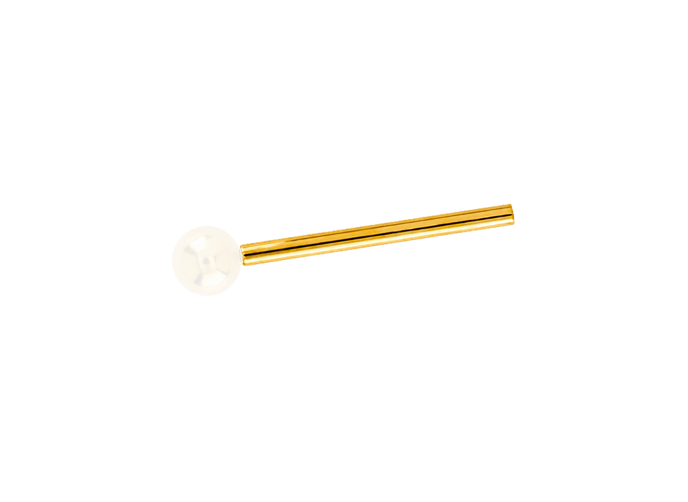 Основание штанги 1.6мм с резьбой 1.2мм и золотым PVD