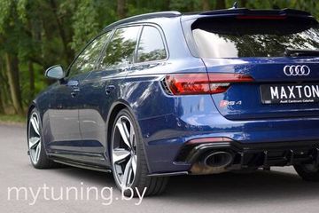 Сплиттеры бампера заднего боковые V.1 для AUDI RS4 B9 Avant (17-...)