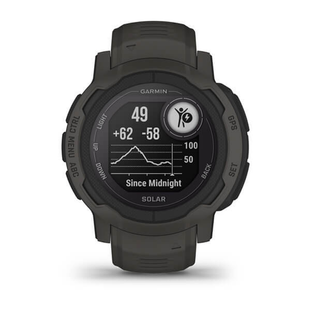 Смарт часы Garmin Instinct 2 Solar черный
