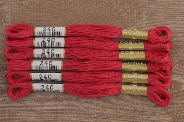 Мулине Lecien Cosmo, цв. 0240 / 6 мот. по 8 метров, в 6 сложений