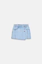 ДЖИНСОВЫЕ ЮБКА-ШОРТЫ Z1975 С ЗАПАХОМ — ZARA