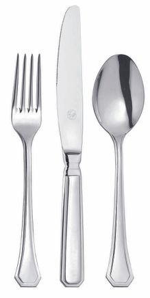 DECO - Нож для стейка 22 см посеребрение DECO артикул 12607055, BROGGI, Италия
