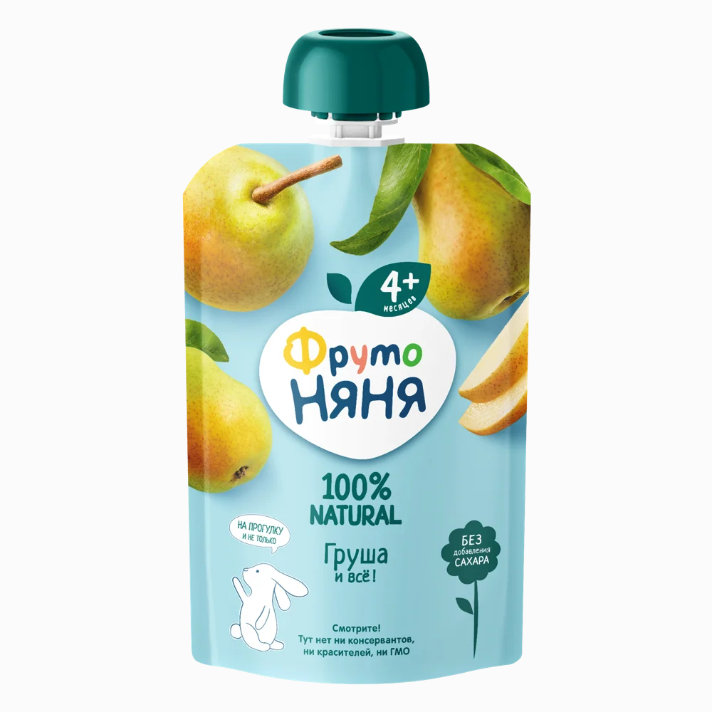 Пюре Фруто Няня Gualapack грушевое натуральное 90 гр