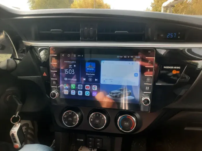 Магнитола для Toyota Corolla 2013-2016 - Kuberg OL-1603 (кнопки и крутилки) Android 13, Быстрая, CarPlay, 4G SIM-слот