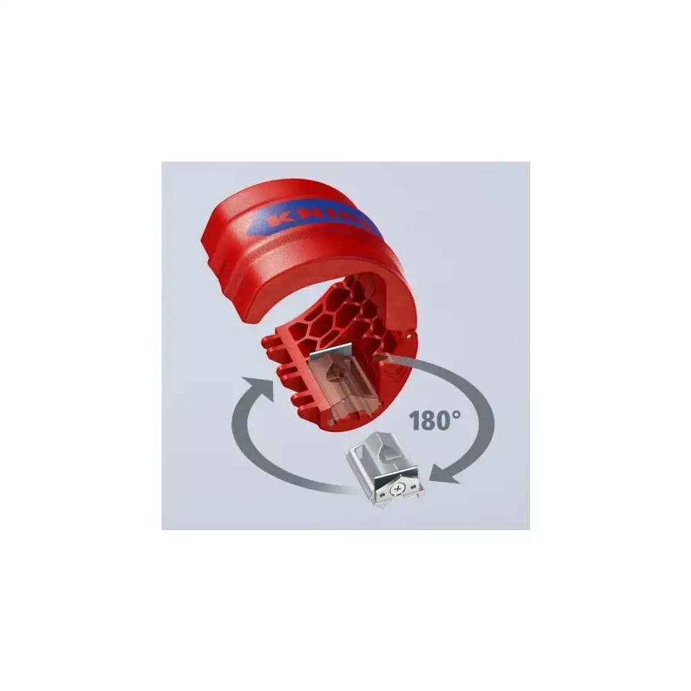 Труборез для пластиковых труб и уплотнительных втулок BiX® Knipex 90 22 10 BK