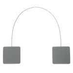 Клипсы магнитные для штор квадрат с тросом, ⌀4.5 см, l=30 см, (106)
