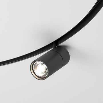 Трековый светодиодный светильник для радиусного шинопровода Ø 1200мм 20W 4200K 85190/01 чёрный Comfi Slim Magnetic Elektrostandard