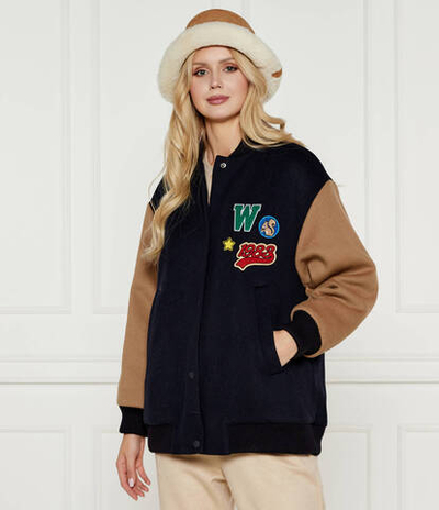 Хлопковая куртка бомбер Weekend MaxMara - темно-синий(254860126)
