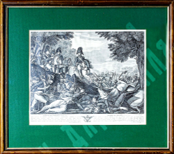 Карделли C. Скотти Д. Сражение при Бородино. Россия. Резцовая гравюра. 1814.