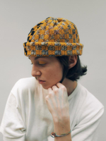 Шапка Jacob Cro Beanie Twins  "Black/Mustard Melange"