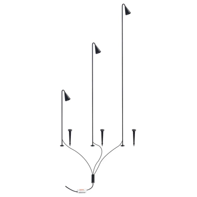 Грунтовый светильник Arte Lamp MULIPHEIN A1084PA-3BK, 3хLED