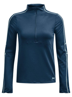 Женская теннисная футболка (dł. Рукава) Under Armour Train Cold Weather 1/2 Zip - Бирюзовый