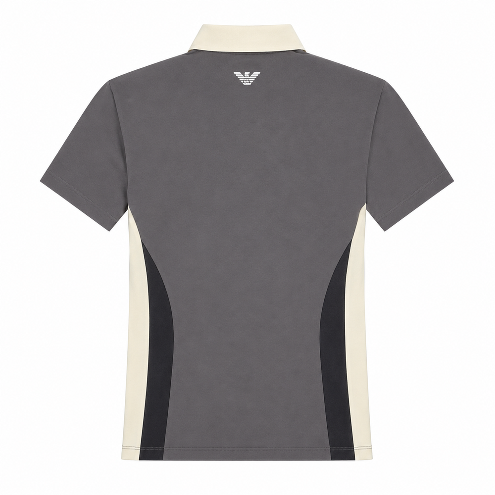 Женское поло EA7 Woman Jersey - black/butter/asphalt