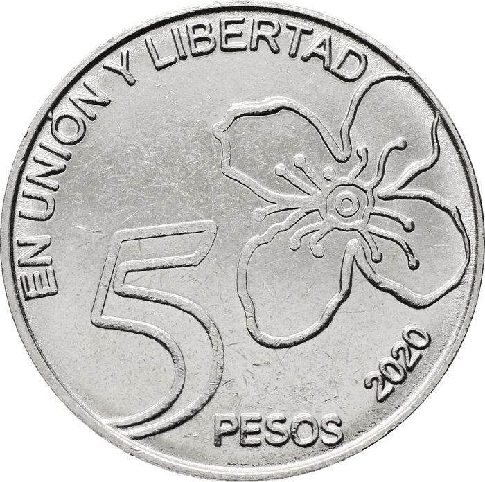 5 песо 2020 Аргентина