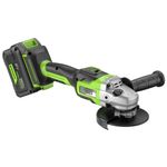 Угловая шлифовальная машина акк. Greenworks GD24AG, 24V, б/щет, 125 мм, 10500 об/мин,1x8Ач,быстрое ЗУ,кор (3200207CUH)