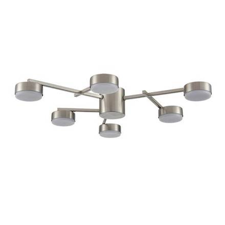 8115/6C COMFI LN26 248 никель, металл Люстра потолочная LED GX53 6*7W 220V DABRA