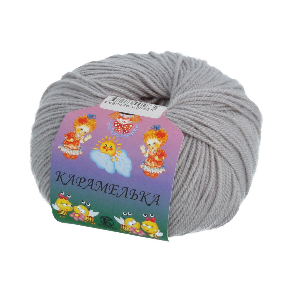 Пряжа Камтекс Карамелька / уп.10 мот. по 50 г, 175 м, цв.168 серый свет. Пряжа Камтекс Карамелька / уп.10 мот. по 50 г, 175 м, цв.168 серый свет.