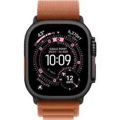 Часы Apple Watch Ultra 3, 2025, 49 мм, титан чёрного цвета, ремешок Alpine терракотового цвета