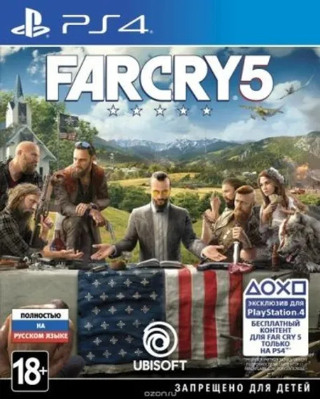 PS4 Far Cry 5 (Новый, Полностью на русском языке, CUSA-05848)