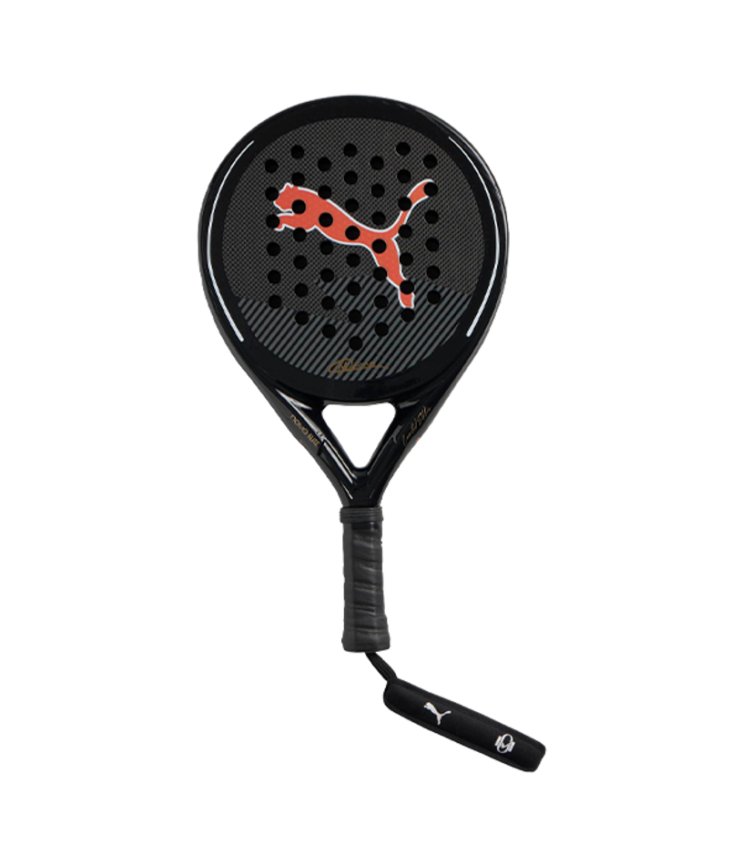 Ракетка Puma Nova Elite 2025 — чёрно-оранжевая модель Momo González