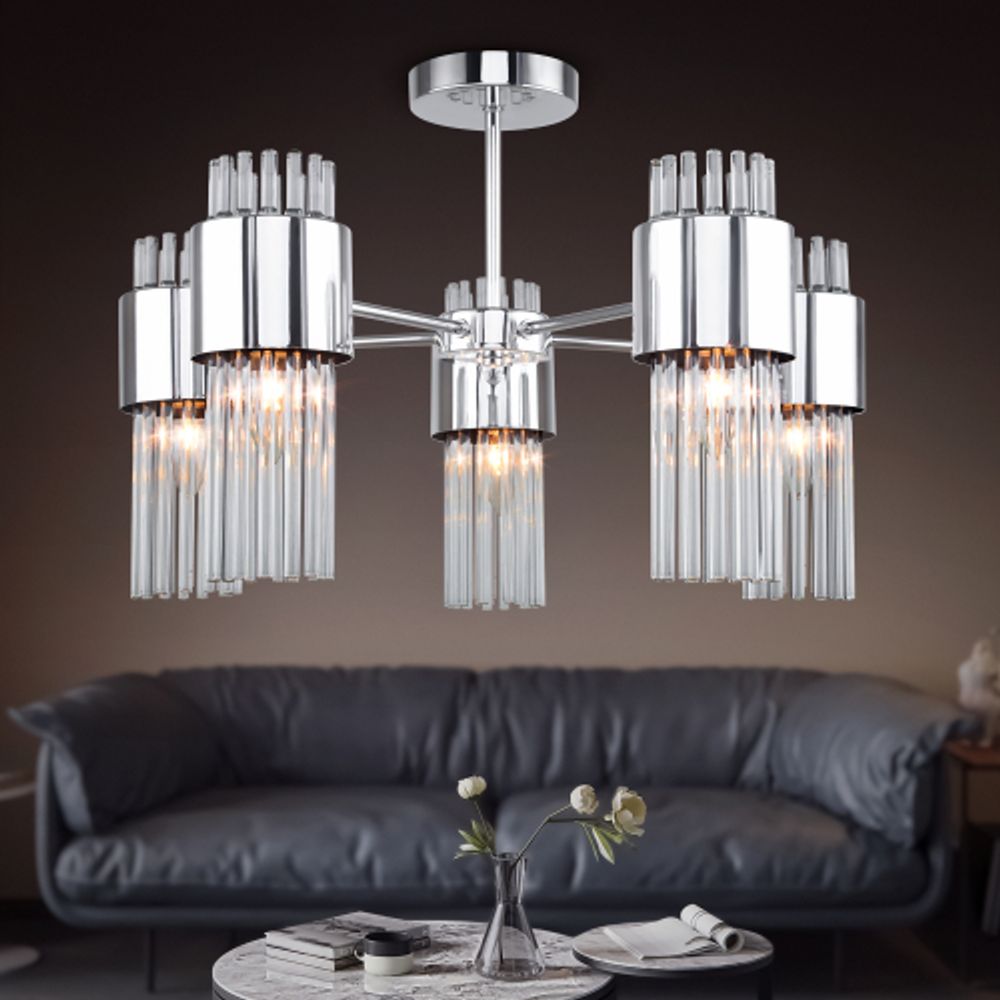 Люстра Rivoli Deborah 3148-305 5 х Е14 40 Вт модерн | Модерн
