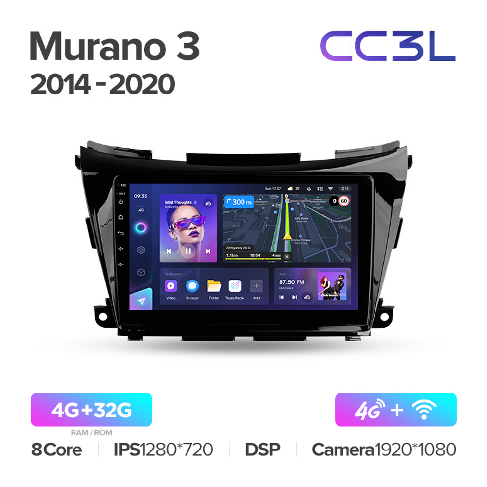 Teyes CC3L 9"для Nissan Murano 2014-2020