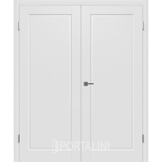Купить Распашная двустворчатая эмаль VFD Porta Polar белая глухая