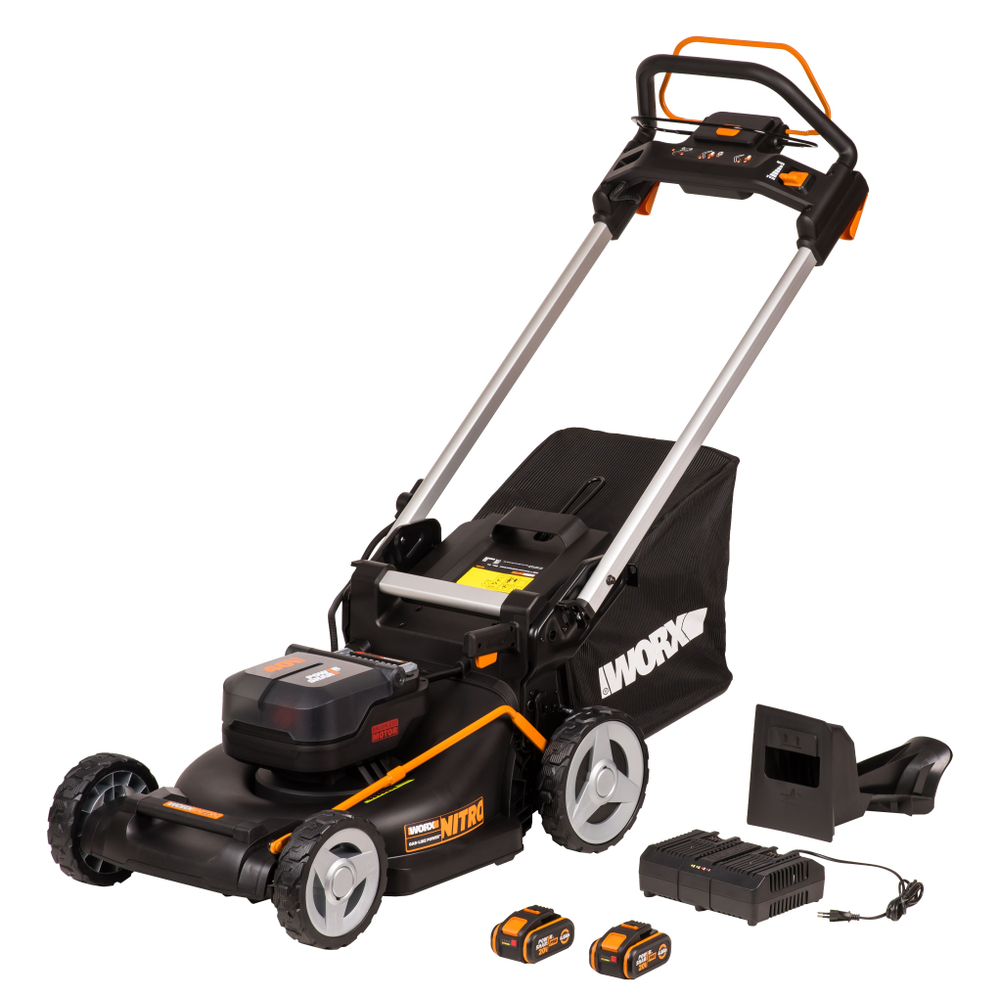 Газонокосилка аккумуляторная самоходная WORX WG749E 46 см