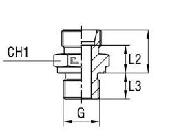 Штуцер FB DL06 BSP 3/8" (корпус)