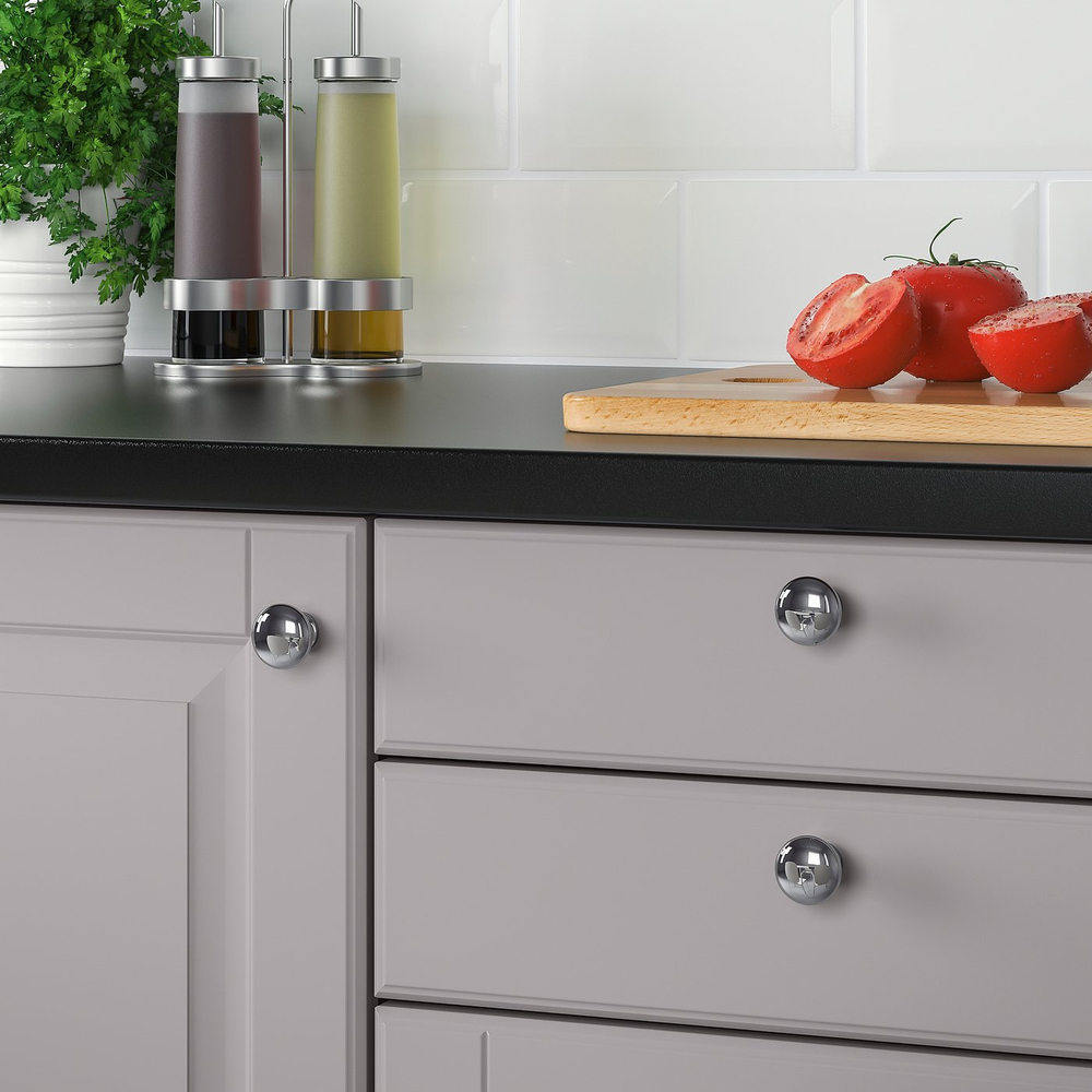 IKEA ENERYDA  (ИКЕА ЕНЕРЙДА)  -  Ручка-кнопка - хром 27 мм
