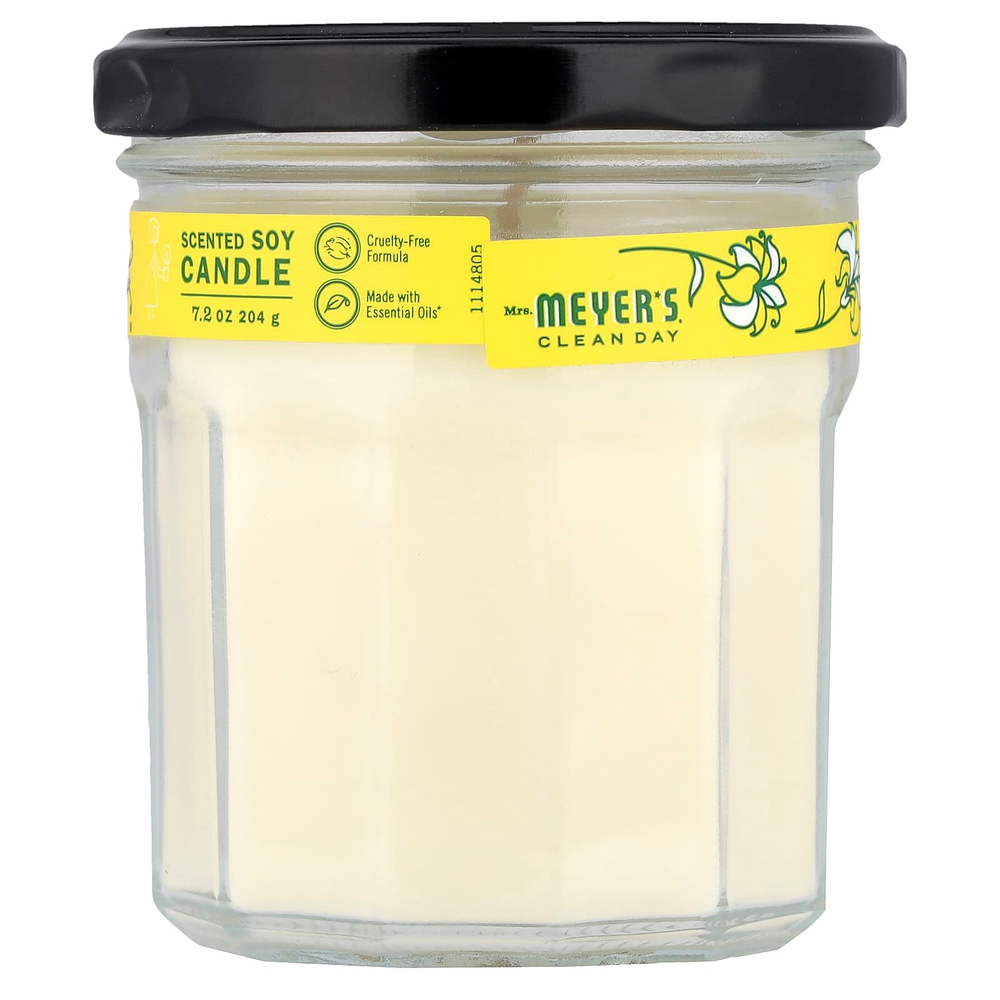 Mrs. Meyers Clean Day, Ароматизированная соевая свеча, жимолость, 204 г (7,2 унции)