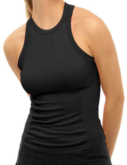 Женский топ теннисный Lucky in Love Core One Love Rib Tank - black