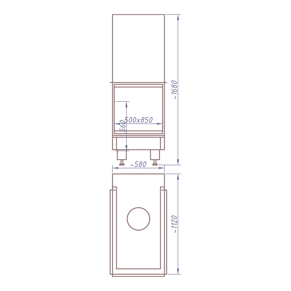 КАМИННАЯ ТОПКА 3VLF 850W (STAV)