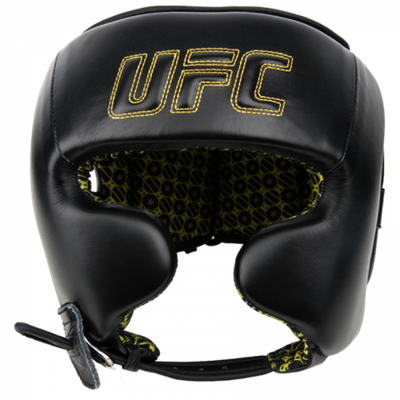 UFC Шлем с защитой щек на шнуровке черный - L\XL