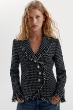 БЛЕЙЗЕР ИЗ ФАКТУРНОЙ ТКАНИ С БАХРОМОЙ — ZARA