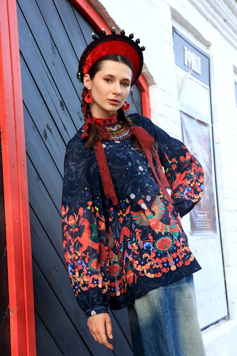 Блуза "Морошка. Масленица"