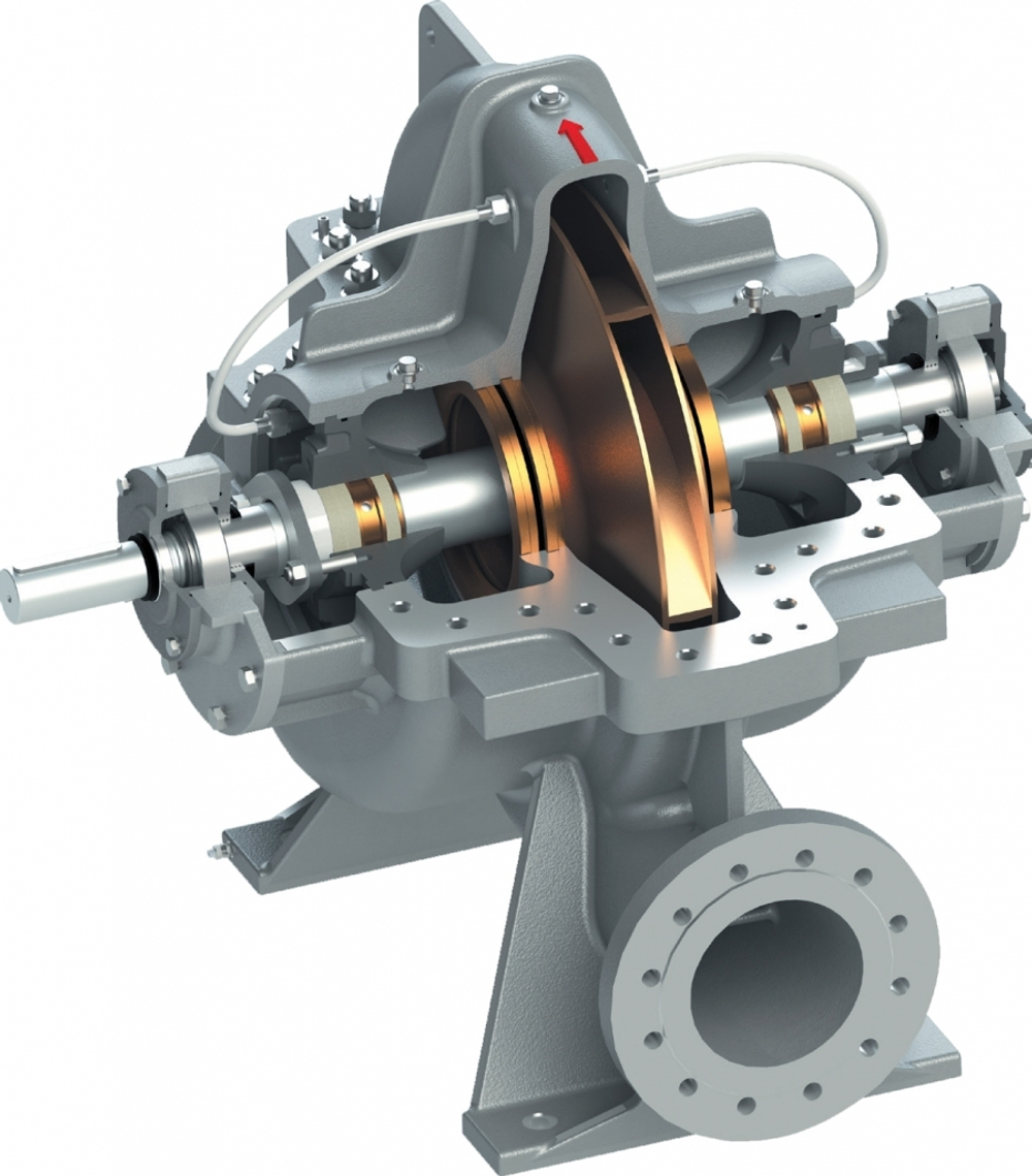 D 125-250B - насос DeLium нового поколения двухстороннего входа с горизонтальным разъёмом корпуса