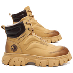 FAIRWHALE Short Mid Calf Combat Boots Men"s
