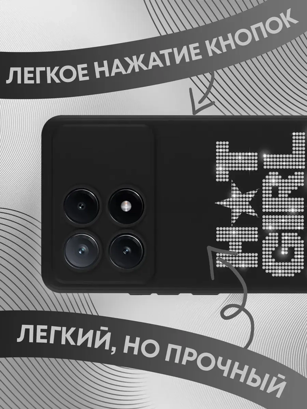 Чехол Xiaomi Poco X6 Pro с принтом