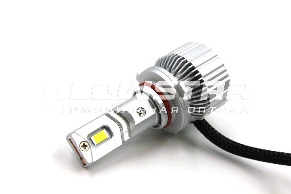 Светодиодные лампы HB3 (9005) Sariti T6 с вентилятором, 12V, 45W, 5500K (комплект, 2шт)