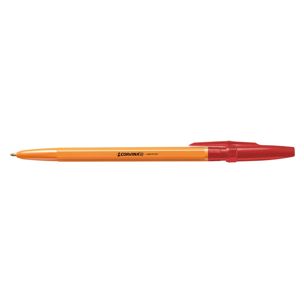 Ручка шариковая CORVINA51 Vintage ⌀0.7 мм, 1 мм, 50 шт, 40163/03G цвет чернил: красный, Corvina