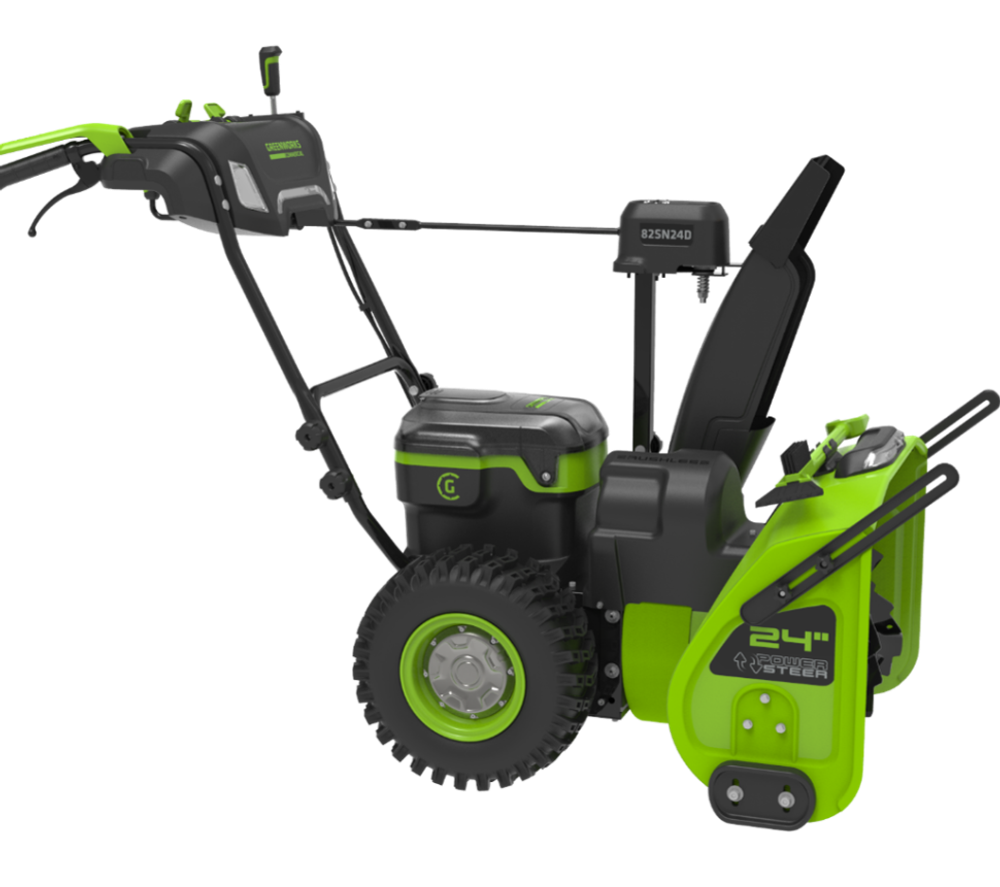 Снегоуборщик Greenworks GD82ST56, 82v, 61 см, в комплекте 3 шт. АКБ 2.5 А·ч и двойное ЗУ (самоходный ,аккумуляторный) 2602807U3А