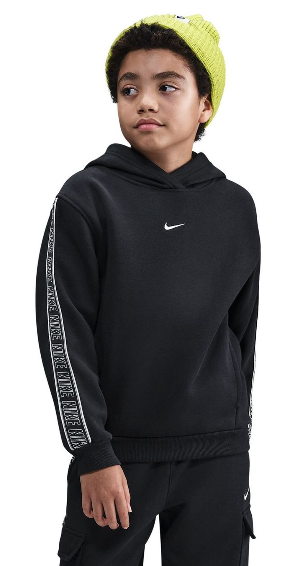 Детская теннисная куртка Nike Kids Sportswear Club Fleece Pullover - black/white