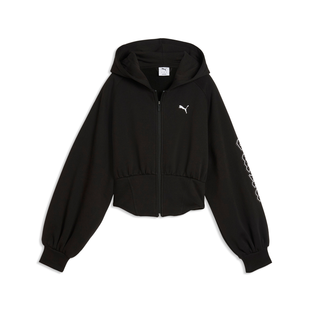Толстовка женская PUMA STREET GLAM Bedazzled FZ Balloon Sleeve Hoodie FL