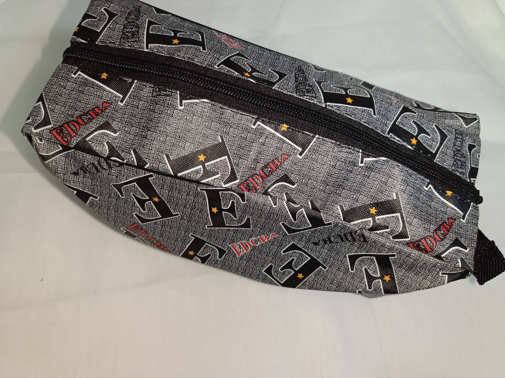 Сумка косметичка 10*25 серая 200