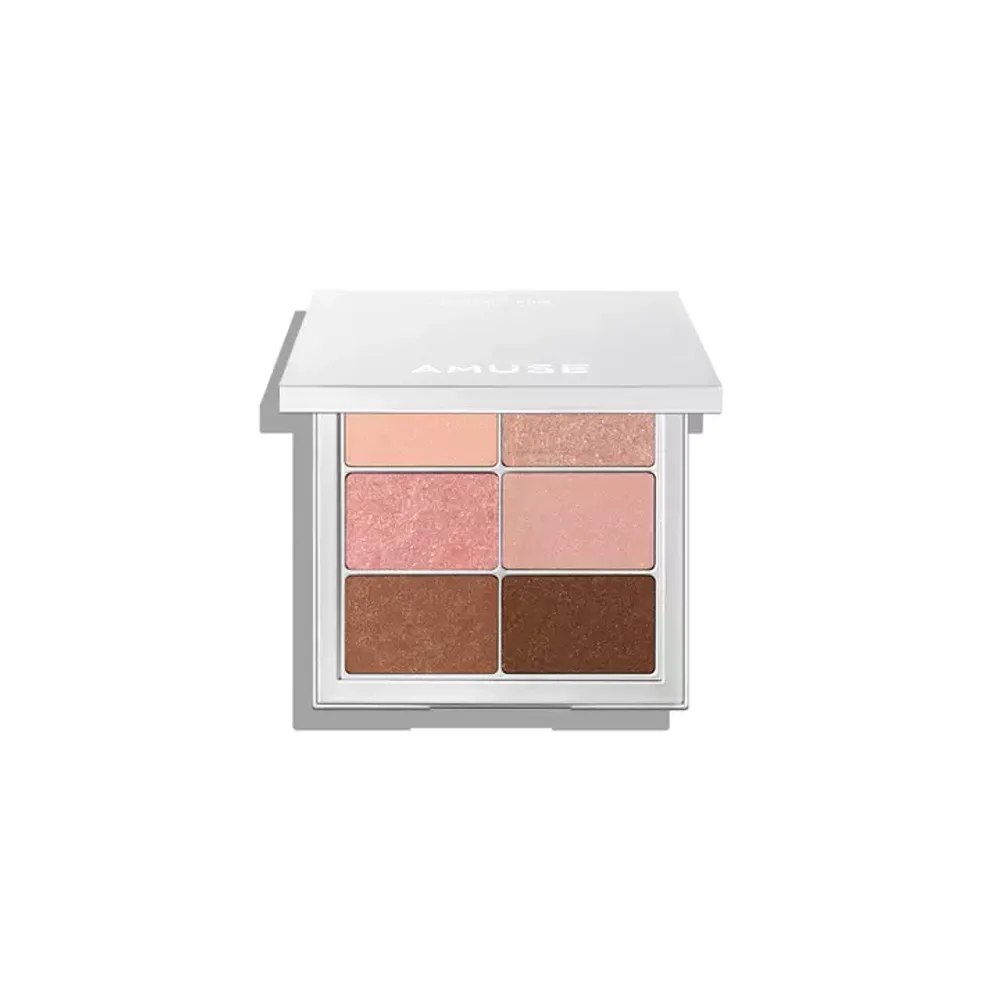 Палетка теней для век AMUSE EYE VEGAN SHEER PALETTE - 02 SHEER PINK