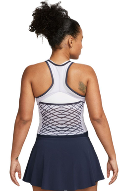 Женский топ теннисный Nike Court Dri-Fit Slam Tank Top - oxygen purple/gridiron/black